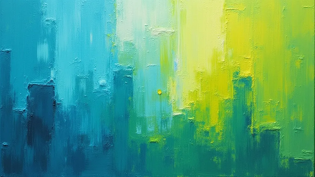 Abstract painted canvas