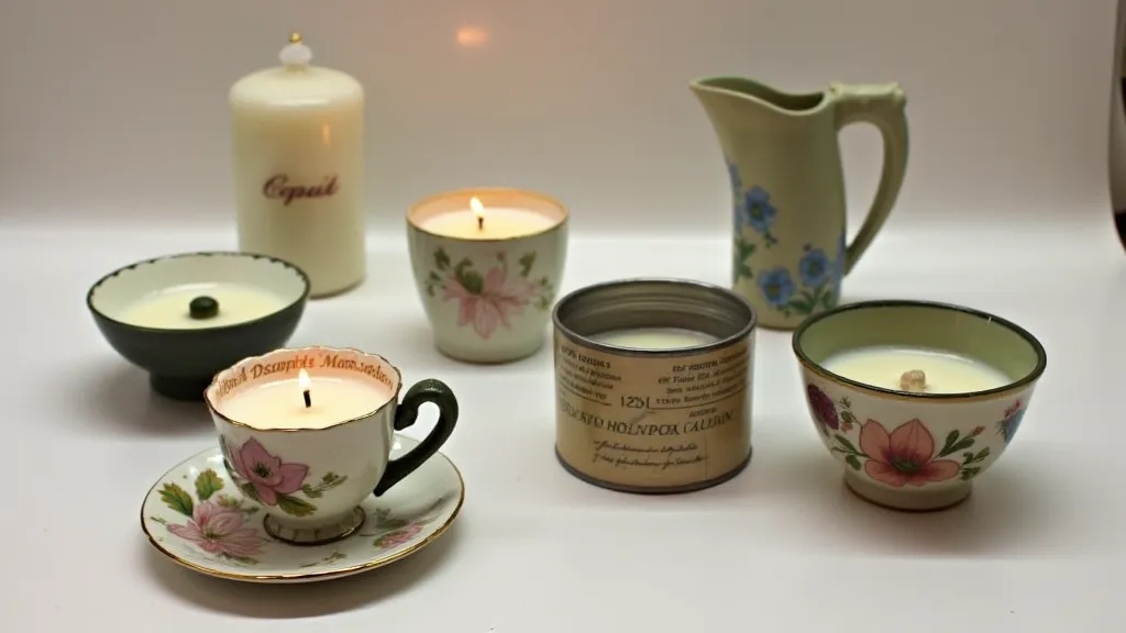 Creative candle container ideas