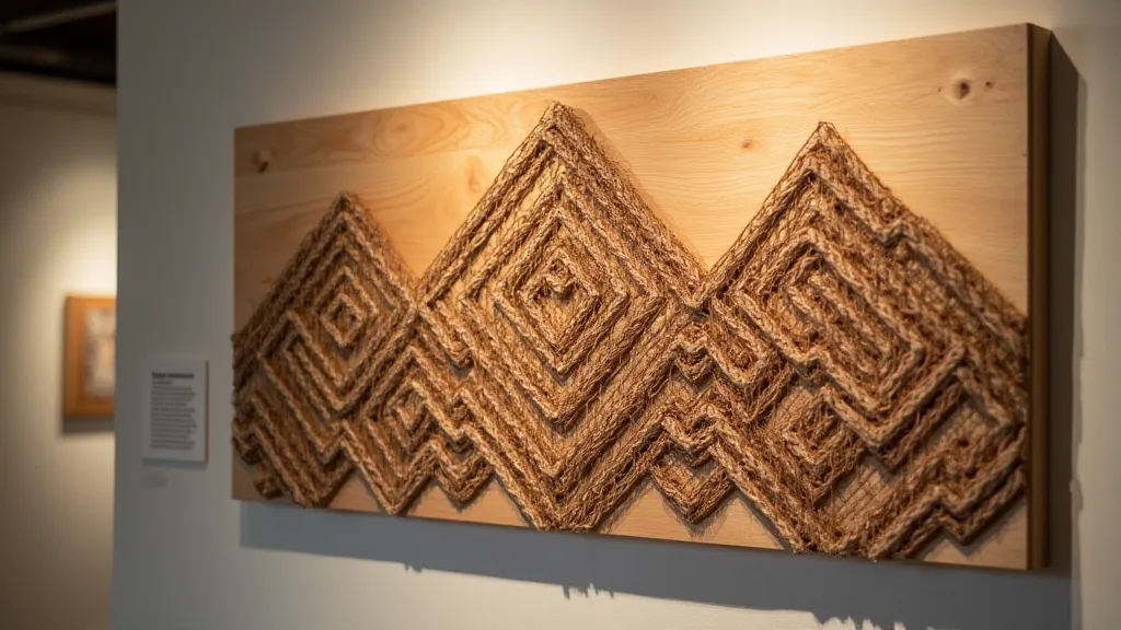 Finished string art wall decor