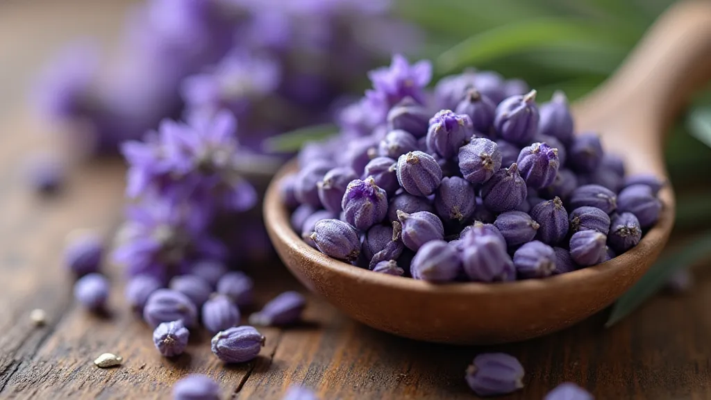 Dried lavender flowers