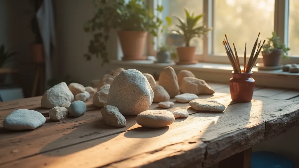 Painted rocks materials