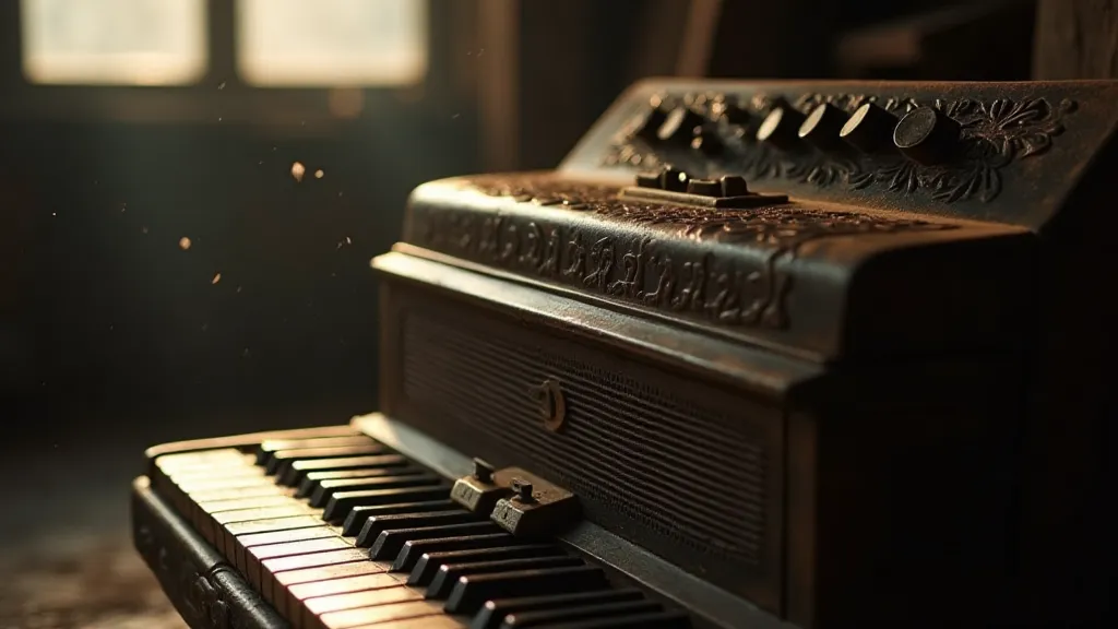 Vintage accordion detail